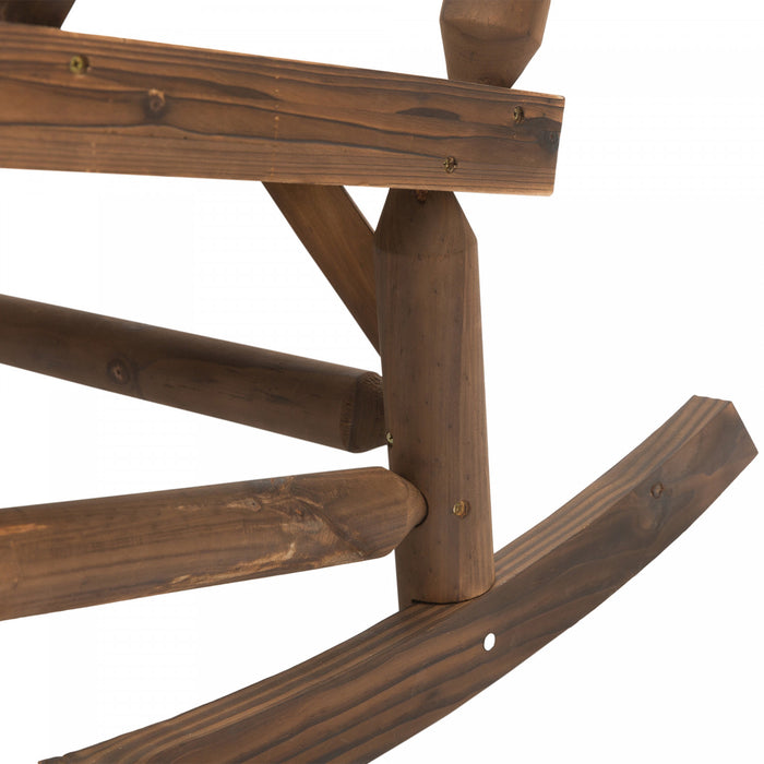 Outsunny Chaise A Bascule D'exterieur Pour 2 Personnes Avec Design A Lattes