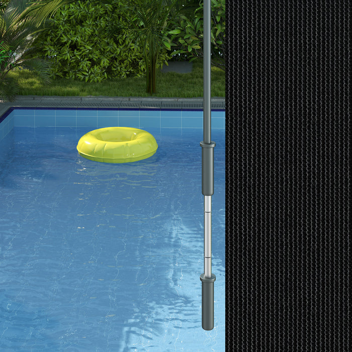 Outsunny Store Enrouleur Exterieur, Store De Porte Patio 6'x6', Noir