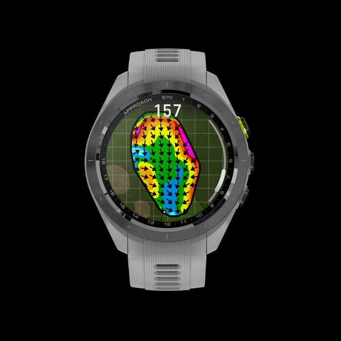 Garmin Approach S70 42mm - Ceramique Noire, Montre De Golf Amoled, 43 000 Parcours, Caddie Virtuel, Gps