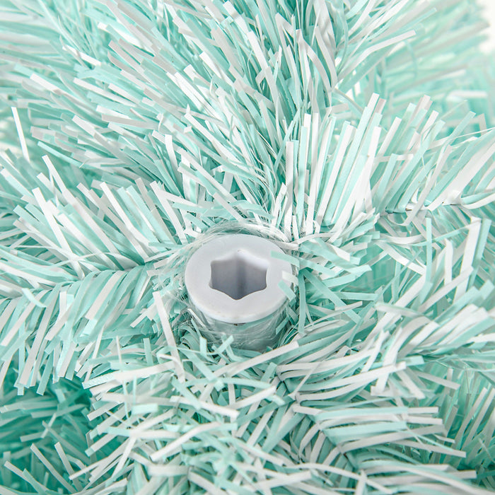 Homcom Arbre De Noel Artificiel Fin De 6pi, Bleu Degrade