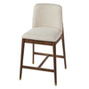 Clara Rubber Wood Bar Stool Set of 2,Walnut | Clara – Lot de 2 tabourets de bar en bois d’hevea, finition noyer