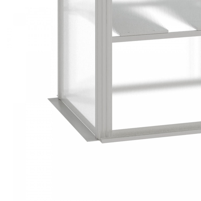 Outsunny Serre D'exterieur 6,3 Pi X 2,3 Pi X 6,1 Pi Avec Etageres A 3 Niveaux, Serre De Jardin En Polycarbonate Pour Plantes D'interieur, Cadre Froid Avec Cadre En Aluminium