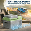 Outsunny 12 Volt Car Refrigerator, 12QT Car Fridge Electric Cooler, 12/24V DC and 110-240V AC, -4℉~68℉, Portable Refrigerator for Truck SUV Travel Camping Road Trips Tailgating