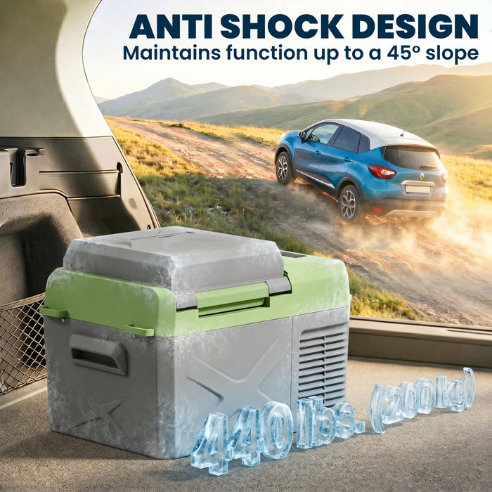 Outsunny Refrigerateur de Voiture 12 Volts, Glaciere Electrique Portable 12 L