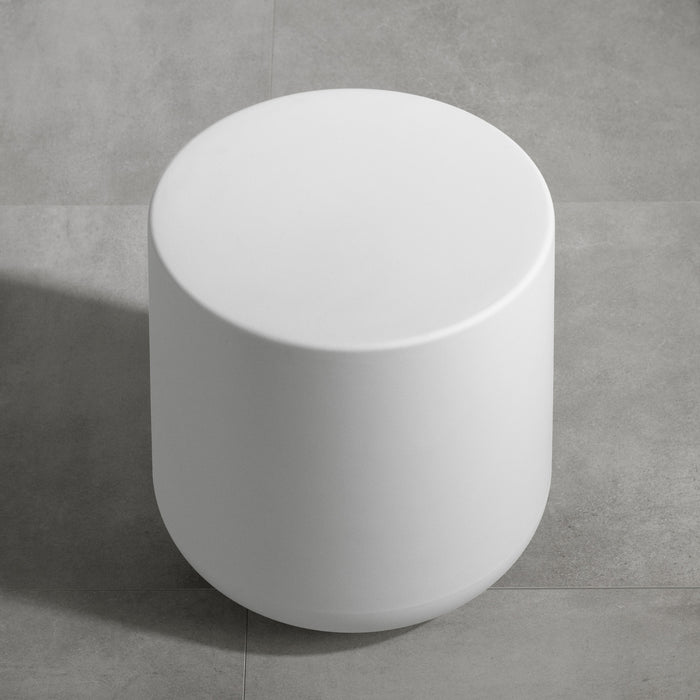 Dalya Table d’appoint de jardin ronde Blanc, de Meubles South Shore