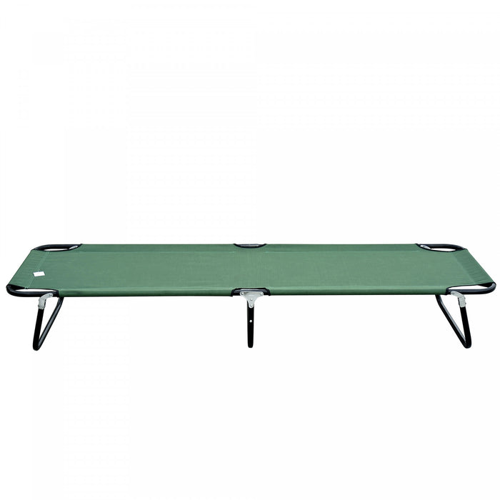 Lit De Camping Pliant Outsunny Pour Adultes Lit De Couchage Exterieur Portable