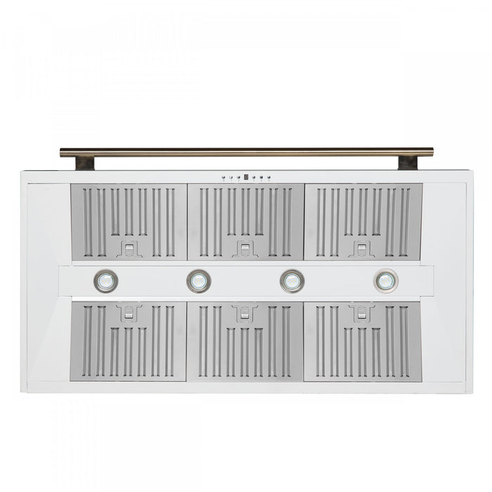 Hotte de cuisiniere murale Aria de 48 po, blanc-FRHWM5095-48WHT