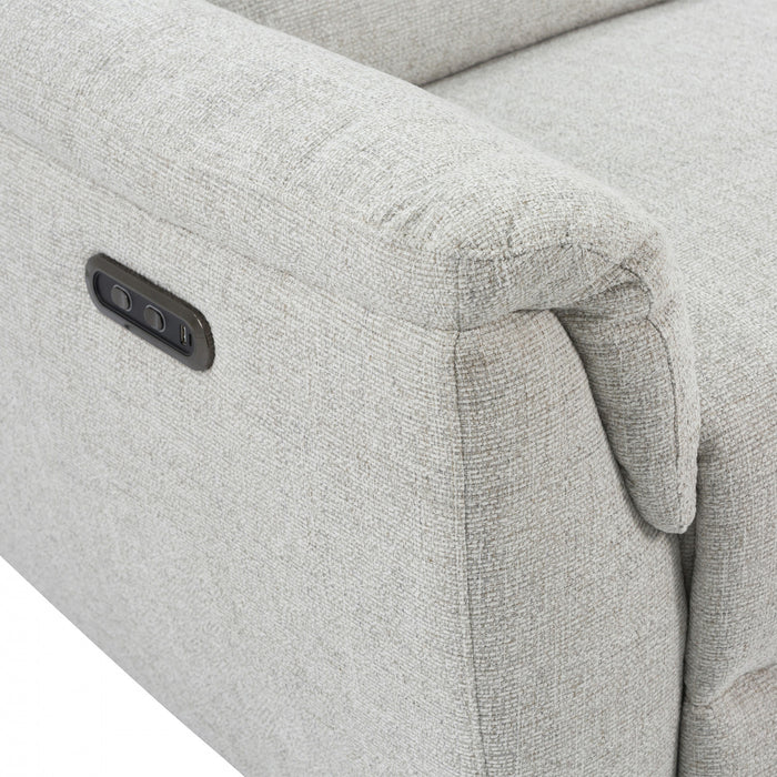 Sofa inclinable electrique Marsden de 76 po rembourre - Beige
