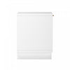 Elara Contemporary 18" Solid Wood Nightstand in White (1-Drawer) | Table de nuit contemporaine Elara 18" en bois massif blanc (1 tiroir)