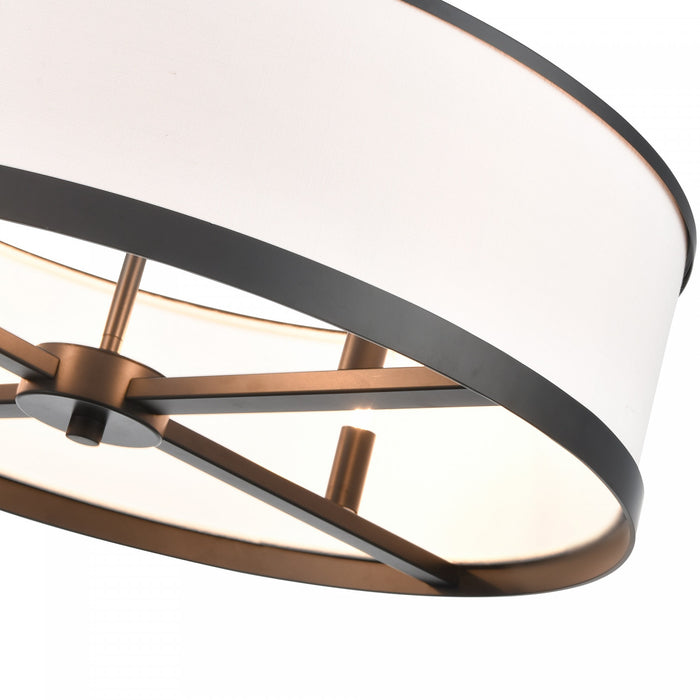 Lustre A 4 lampes High Street De 24 po, Noir