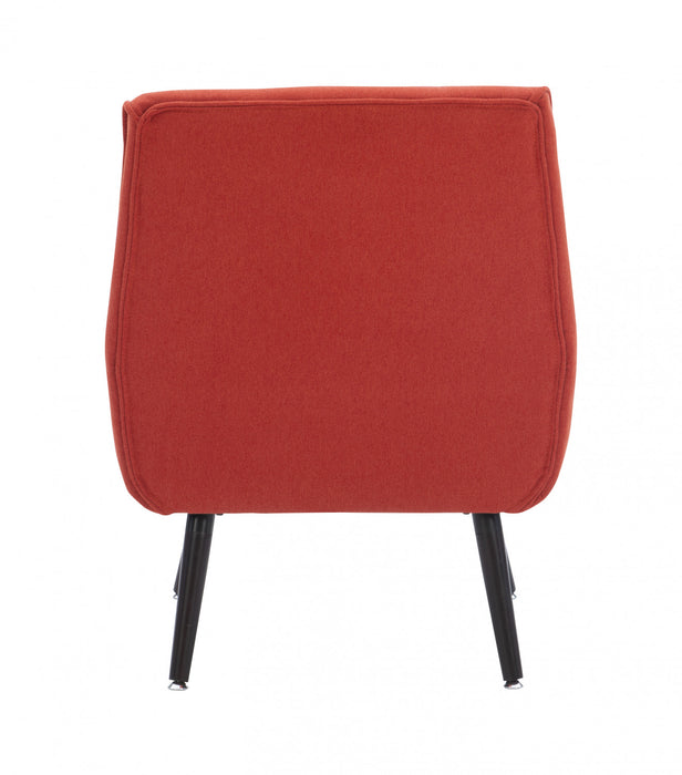 Fauteuil d’appoint Trellis Pimento en tissu - rouge