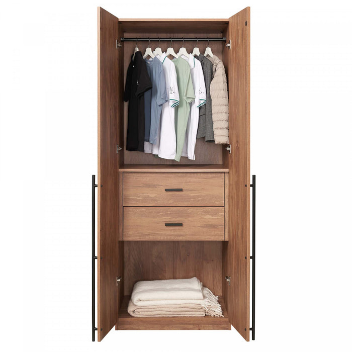 Armoire moderne Lee 32\" en brun dore
