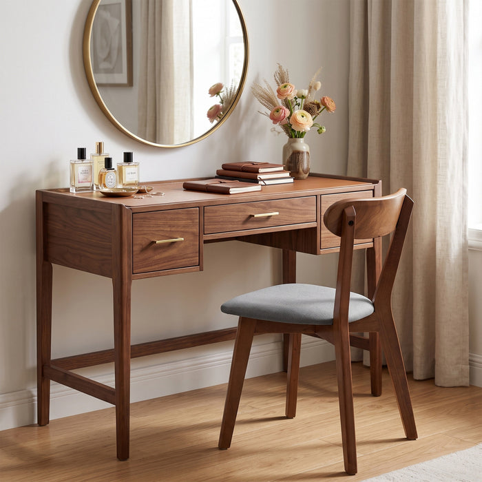 HOMCOM Lot de 2 chaises de salle a manger avec dossier incurve, gris et marron