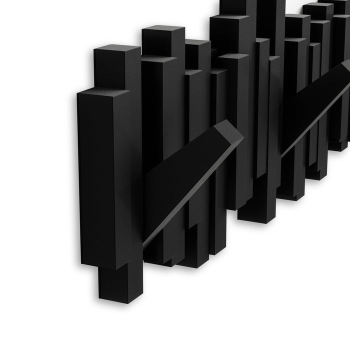 Portemanteau mural moderne Sticks de Umbra - noir