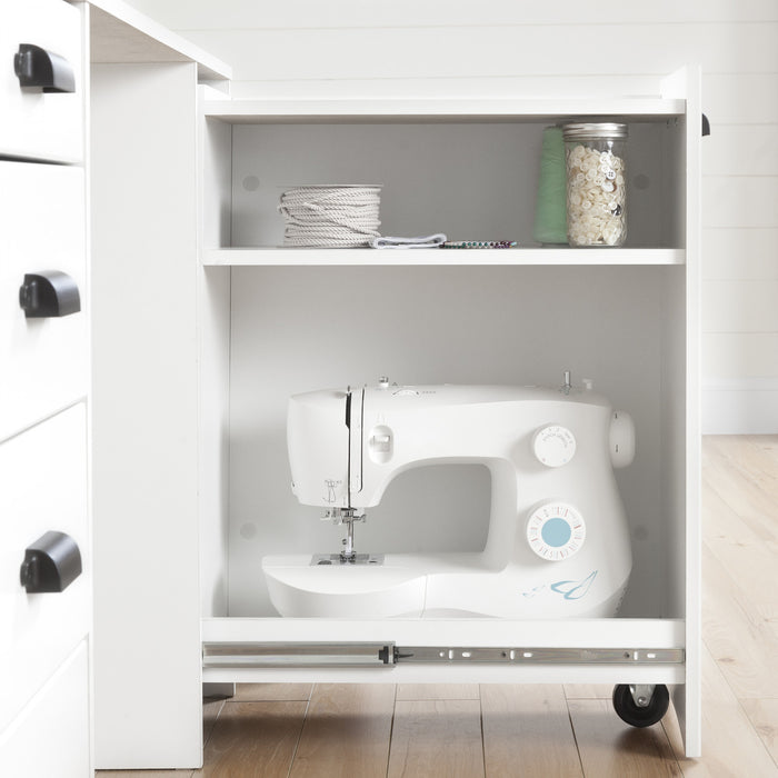 Artwork Table De Couture - Blanc Solide