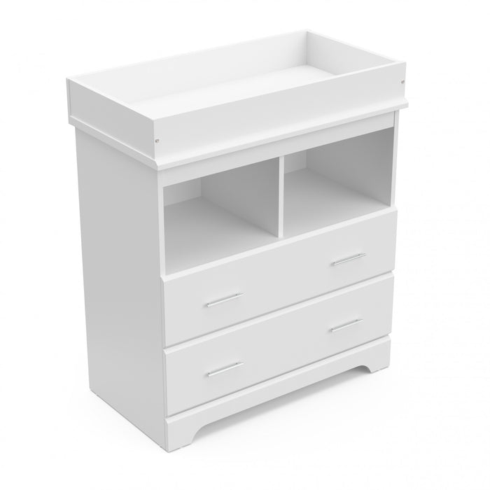 Storkcraft Brookside 2 Commode a langer a tiroirs - Blanc