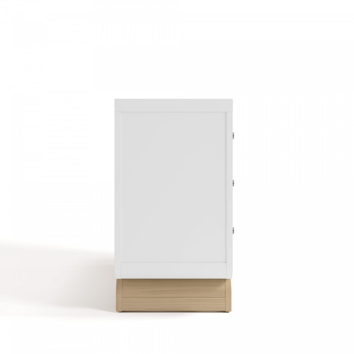 Storkcraft Santorini 6 Commode a tiroirs - Blanc avec bois clair