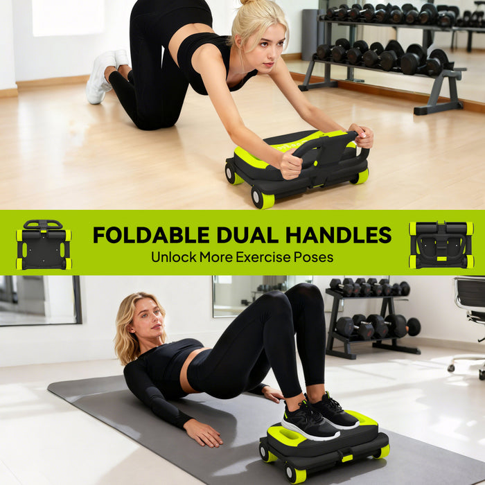 Soozier Roue abdominale a rebond automatique pour salle de sport a domicile