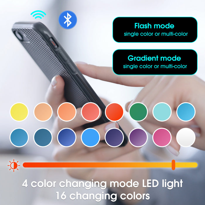 Table Basse Moderne Jonson A Plateau Relevable Avec Eclairage Led, Noir Laque Brillant