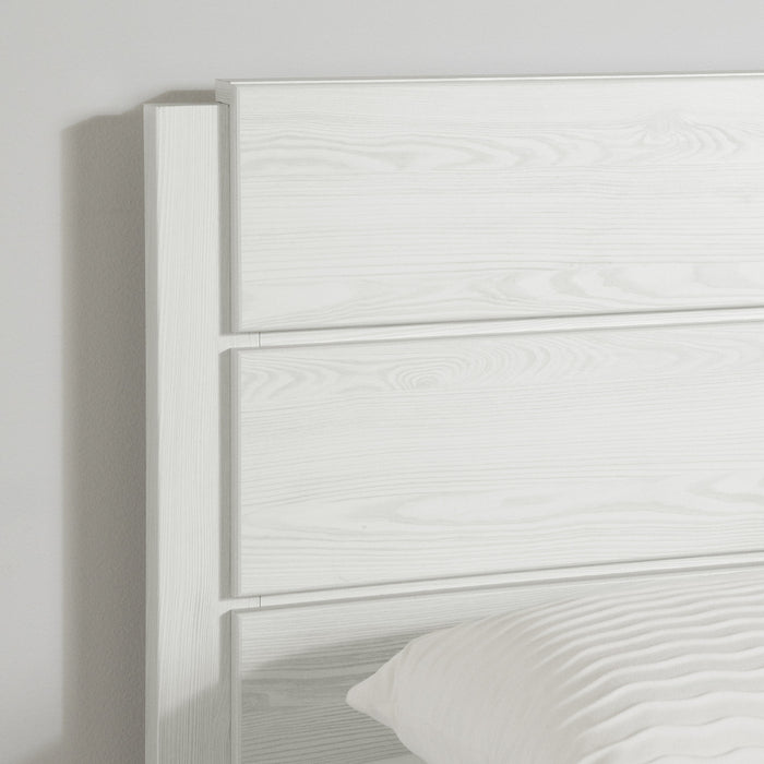 Arlen Ensemble Lit Matelot 3 Tiroirs Et Tete De Lit - Pin Blanc