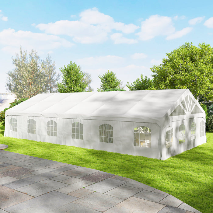 Outsunny Tente de fete robuste 20' x 40' avec 2 portes et 20 fenetres