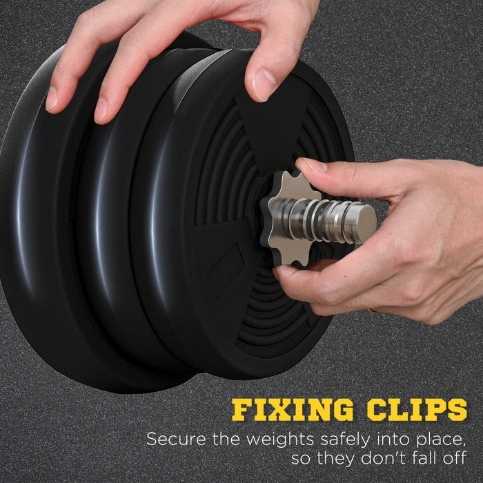 Soozier Ensemble de poids reglable avec barre de curl 50lb