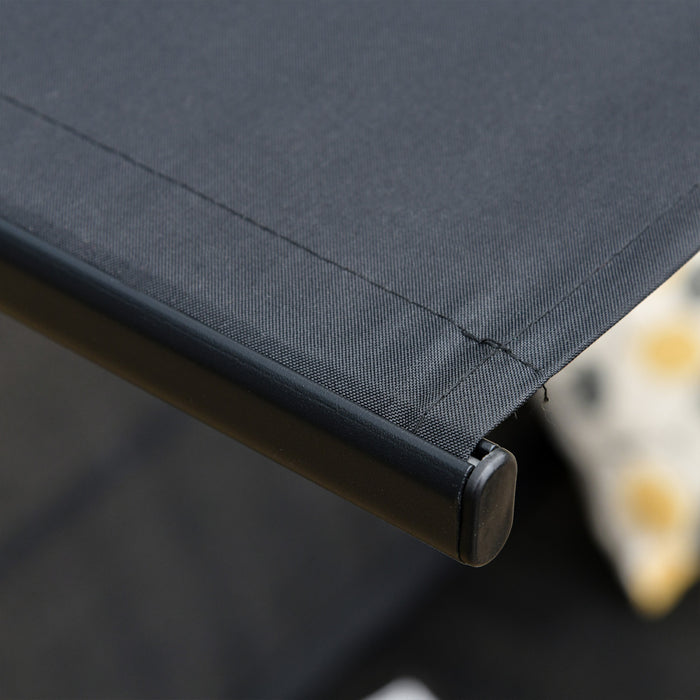 Outsunny Chaise Balancoire De Patio Pour L'exterieur, Noir