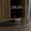 HOMCOM Shoe Cabinet with 5-tier and Open Shelves for 17 Pairs