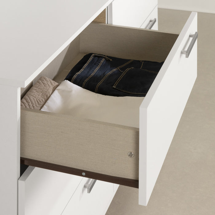 Cavalleri Commode 6 Tiroirs - Blanc Solide