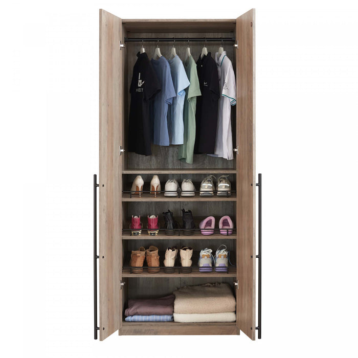 Armoire moderne Lee 32\" en gris rustique