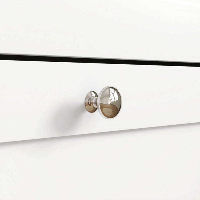 HOMCOM Armoire a chaussures, 2 tiroirs rabattable, etageres reglables Blanc