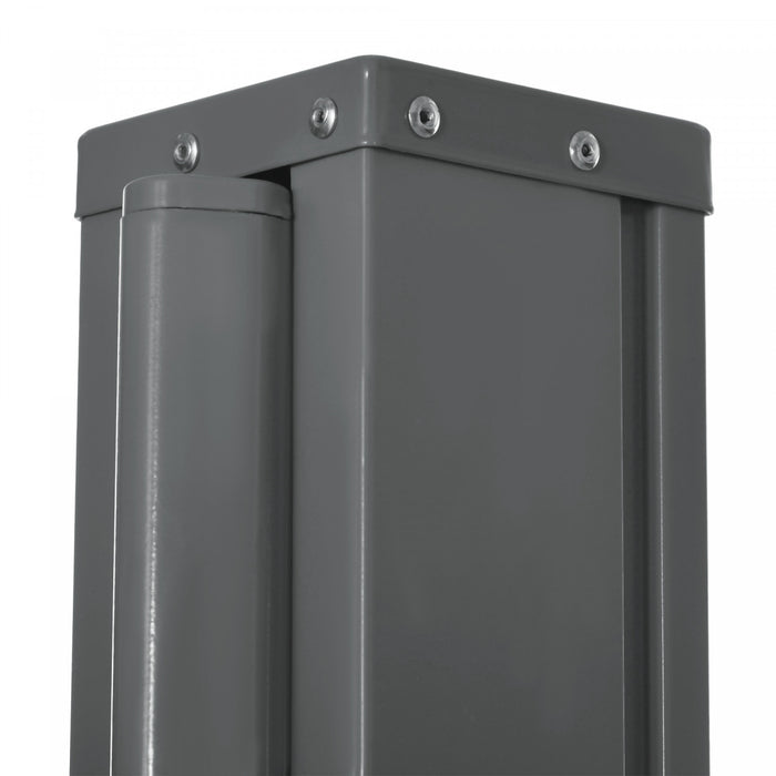 Outsunny 118\"x79\" Auvent Lateral Retractable Ecran D'intimite Pliable, Gris