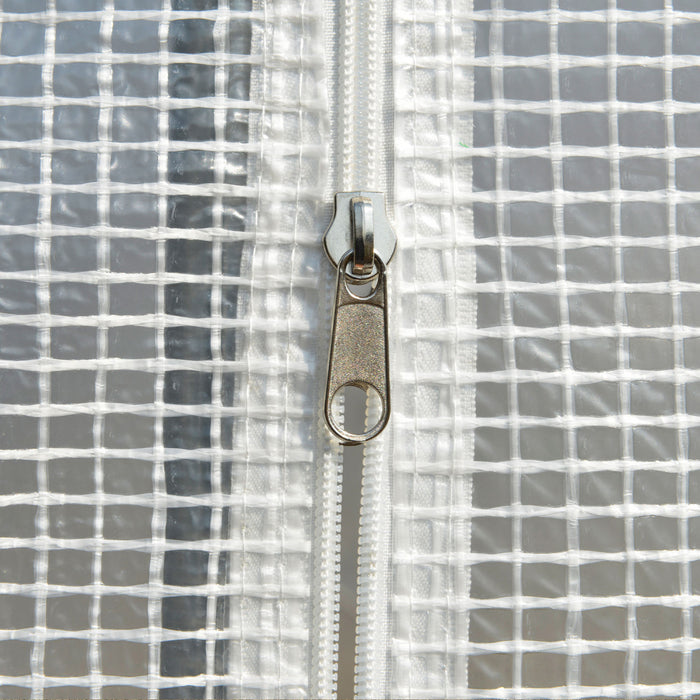 Outsunny Grand Tunnel De Serre Avec Cadre En Acier 26' X 10' X 6.6'