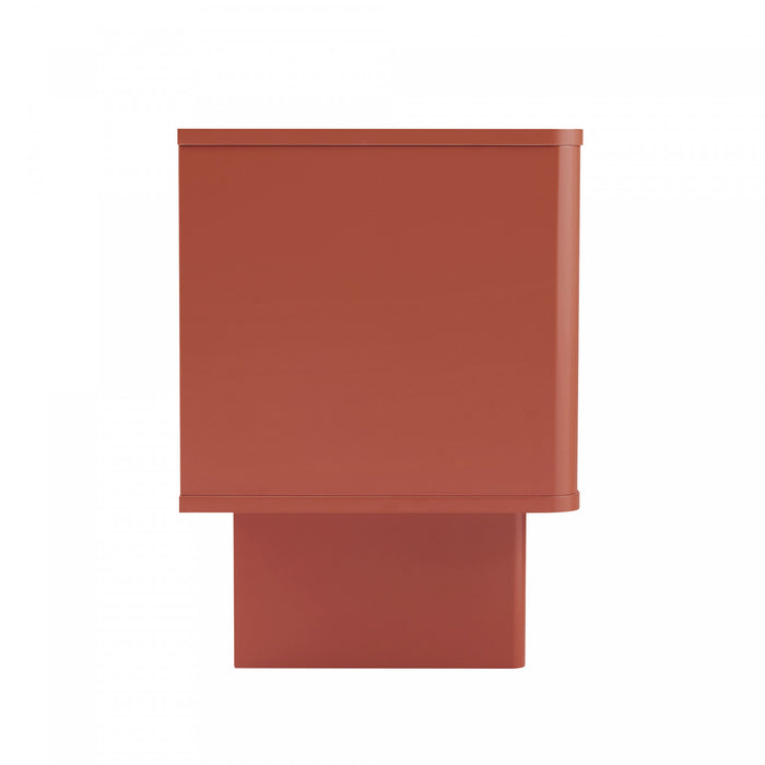 Table de nuit Ella Modern 20\" en terre cuite (1 tiroir)