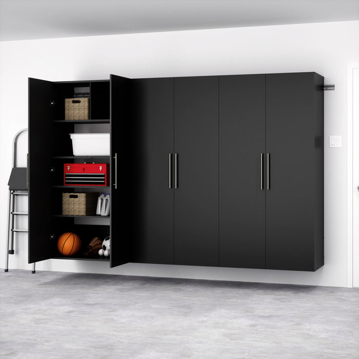 Hangups Armoire De Rangement De Garage 108 Pouces, Ensemble E De 3 Pieces – Noir