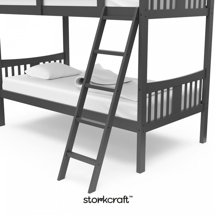 Lit superpose Storkcraft Caribou simple sur simple – Gris