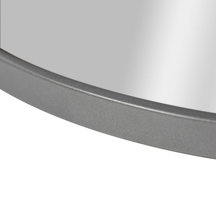 Miroir Halpert de 24 po argenté