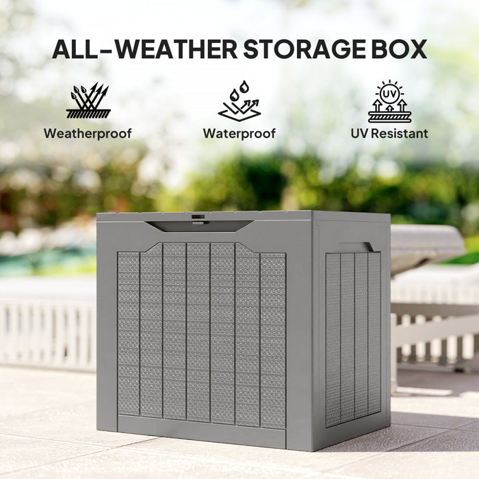 Outsunny Coffre de terrasse, coffre de patio etanche et resistant aux UV
