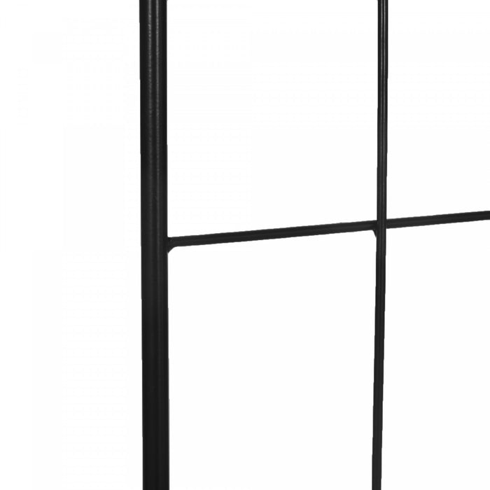Outsunny Lot De 2 Treillis De Jardin En Metal Pour Plantes Grimpantes, Noir