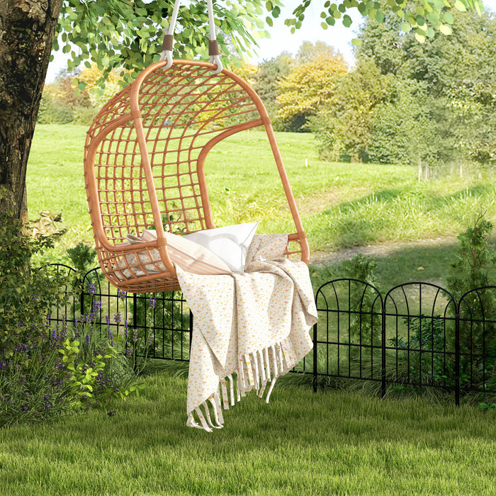 Outsunny Cloture en metal pour bordures de fleurs