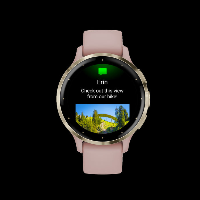 Garmin Venu® 3s Montre Gps Intelligente - Suivi De Sante Avec 14 Jours D'autonomie, 41 Mm - Boitier Rose Poussiere
