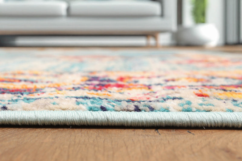 Tapis Traditionnel Lotus 8'0\" x 10'0\" en Bleu