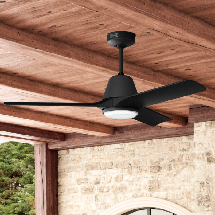 Ventilateur de plafond Aeronaut avec luminaire - Noir