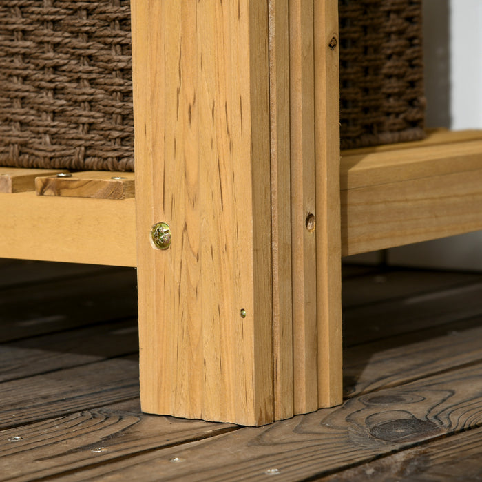 Outsunny Table Banc De Rempotage Exterieur Evier Amovible Et Etageres