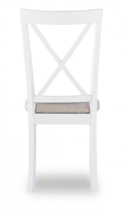 Chaise de salle à manger Jane en tissu brun - ensemble de 2