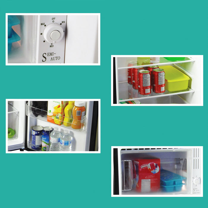 Réfrigérateur compact Koolatron de 6,2 pi3 en acier inoxydable