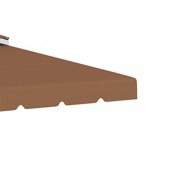 Outsunny 12.8' X 9.5' Gazebo Replacement Canopy, Gazebo Top Cover With Double Vented Roof For Garden Patio Outdoor (top Only), Coffee