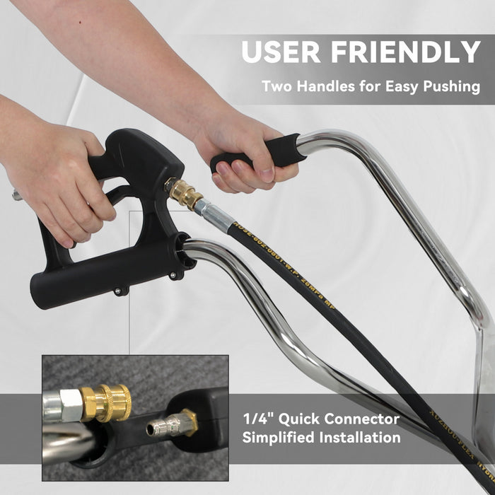 Outsunny Nettoyeur de surface pour laveuse a pression 18\"