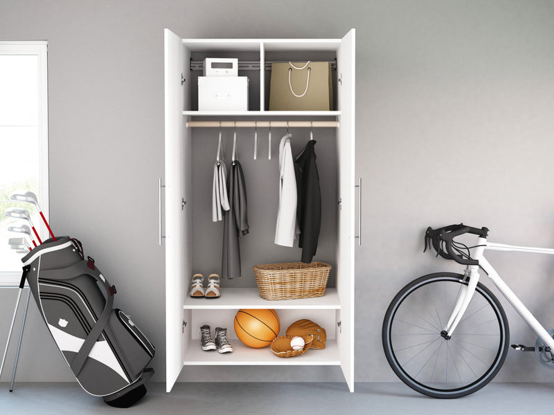 Hangups Armoire-penderie De Rangement A 2 Tablettes – Blanc