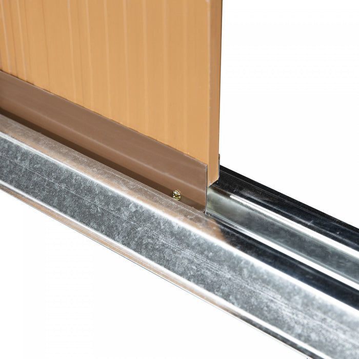 Outsunny 11' X 13' Remise A Outils De Jardin Avec 4 Fentes D'aeration Jaune